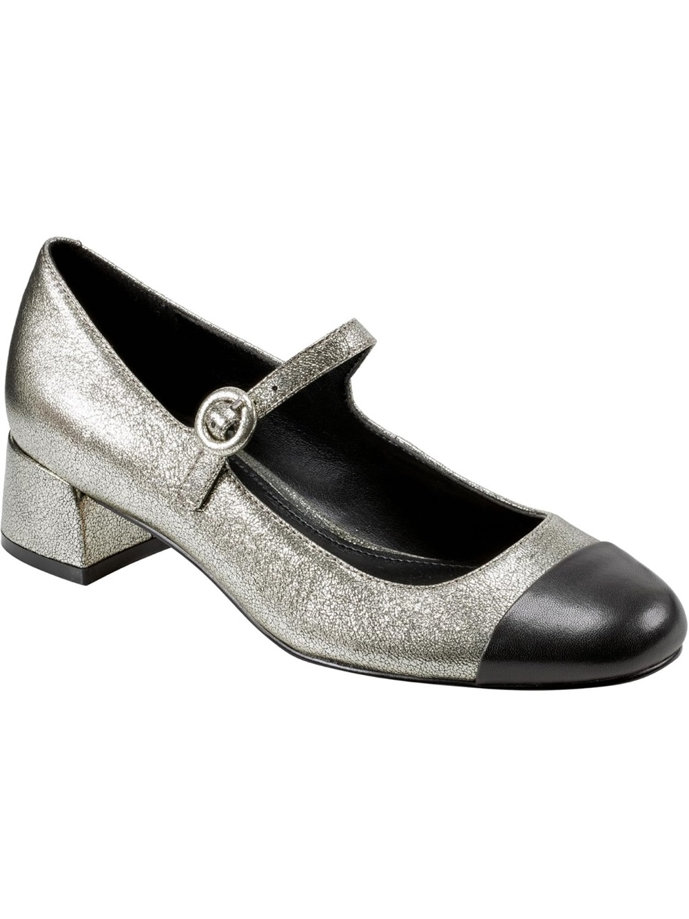 Marc Fisher LTD Women's Marla Pump Gold and Black Women’s Size 6.5